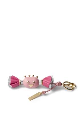 Prada leather candy charm keyring - Pink