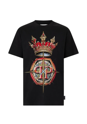 Philipp Plein rhinestone round-neck T-shirt - Black