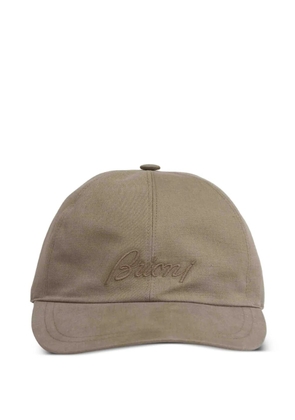 Brioni embroidered baseball cap - Neutrals
