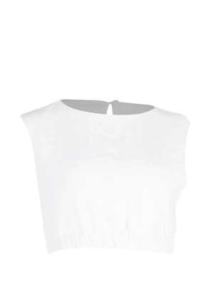 Reformation sleeveless crop top - White