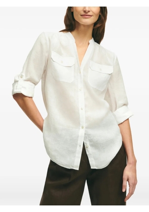 Brooks Brothers buttoned flap-pocket shirt - White