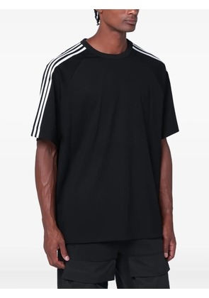 Y-3 3-stripes raglan-sleeve T-shirt - BLACK