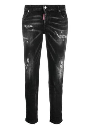 DSQUARED2 Cool Girl distressed slim-leg jeans - Black