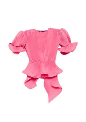 Rowen Rose pleated puffy blouse - Pink