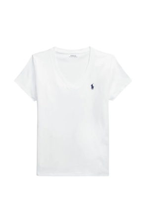 Polo Ralph Lauren V-neck logo-embroidered T-shirt - White
