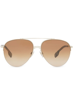 Burberry Eyewear top bar aviator-style sunglasses - Brown