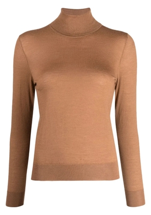 N.Peal roll-neck cashmere jumper - Brown