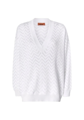 Missoni v-neck sweater - White