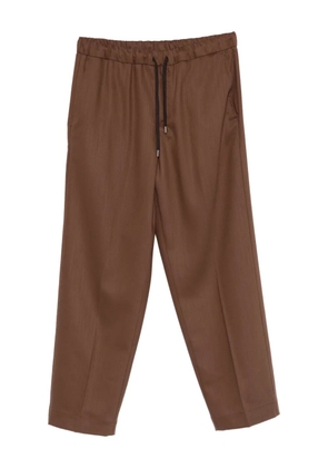 Costumein drawstring tailored trousers - Brown