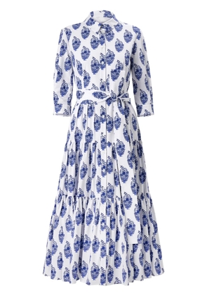 Carolina Herrera floral-print shirt dress - White