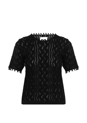 Jil Sander pompom-trim top - Black