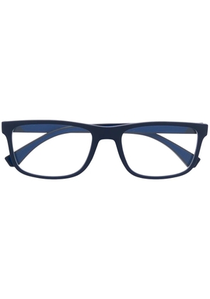 Emporio Armani square frames glasses - Blue