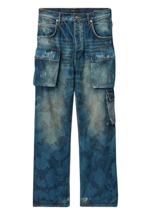Purple Brand P018 Triple Pocket Cargo wide-leg jeans - Blue