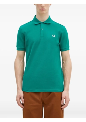Fred Perry logo-embroidered polo shirt - Green