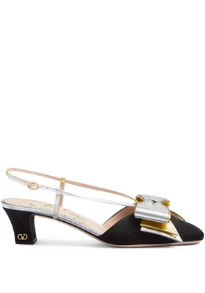 Valentino Garavani 45mm Bowow slingback pumps - Black