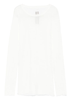 Rick Owens ribbed long-sleeves T-shirt - White