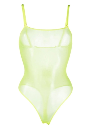 Maison Close Corps à Corps Neon thong bodysuit - Yellow