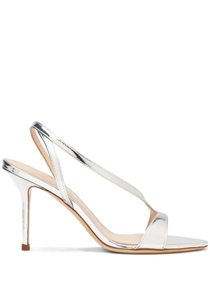 Scarosso 85mm Paula strappy sandals - Silver