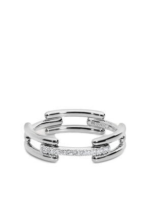 Monica Vinader Link diamond ring - Silver