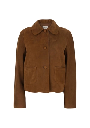 Semicouture suede jacket - Brown