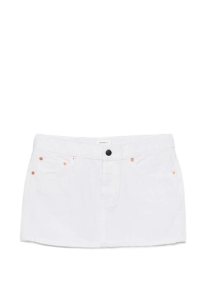 WARDROBE.NYC denim mini skirt - White