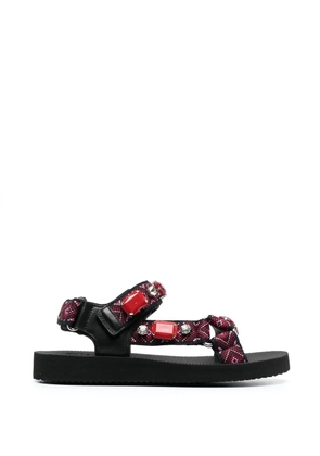 Car Shoe buckle-fastening sandals - Red