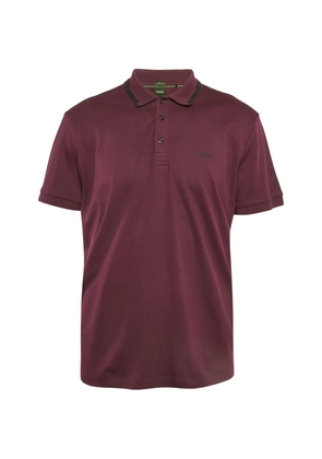 BOSS button-fastening polo shirt - Purple