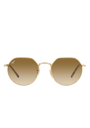 Ray-Ban Jack round-frame sunglasses - Gold
