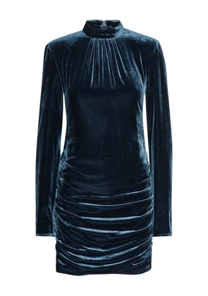 ROTATE BIRGER CHRISTENSEN velvet mini dress - Blue