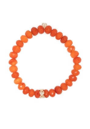Sydney Evan 14kt yellow gold Pure Happy carnelian bracelet - Orange