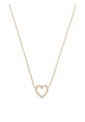 Zoë Chicco 14kt yellow gold heart diamond necklace