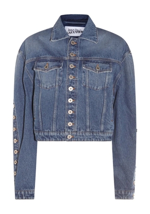 Jean Paul Gaultier cropped denim jacket - Blue