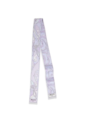 PUCCI Labirinto Orchidee-print silk scarf - Purple