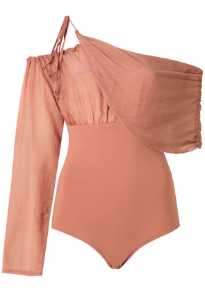 Amir Slama one-shoulder body - Neutrals