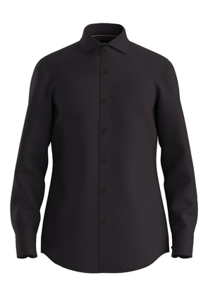 BOSS long-sleeve button-fastening shirt - Black