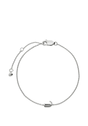 Monica Vinader Initial J chain bracelet - Silver