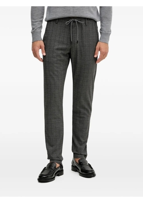 Joop! check drawstring trousers - Grey