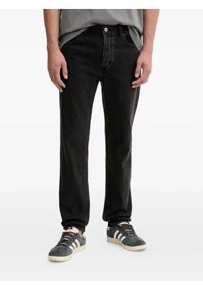 HUGO tapered-fit patch pocket jeans - Black