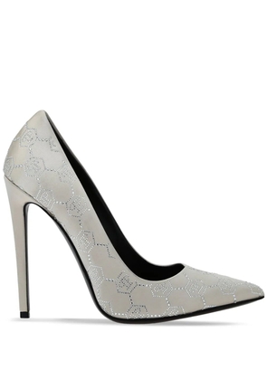 Philipp Plein Decollete Monogram Strass pumps - Neutrals