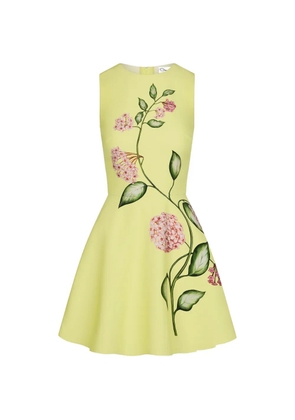 Oscar de la Renta floral mini dress - Green