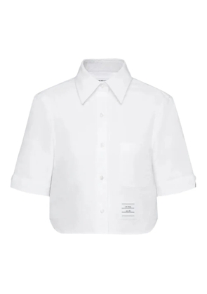 Thom Browne oxford short-sleeve shirt - White