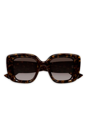 Gucci Eyewear GG1975S logo geometric sunglasses - Brown