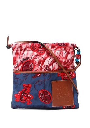 Loewe Pre-Owned 2019s x Paula Ibiza colour-block shoulder bag - Blue