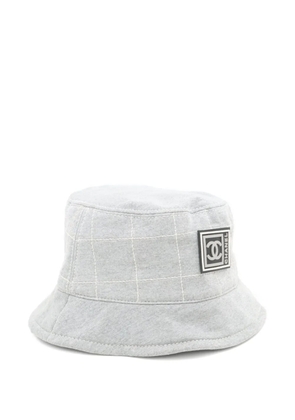 CHANEL Pre-Owned 2000-2015 stitching bucket hat - Grey