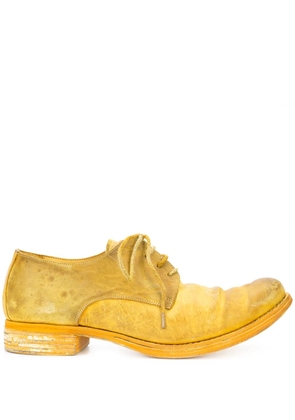A Diciannoveventitre distressed derby shoes - Yellow