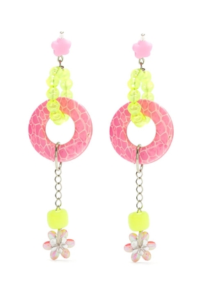 Amir Slama Bijoux Charms hoops earring - Pink