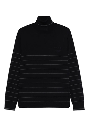 Iceberg striped-pattern turtleneck sweater - Blue