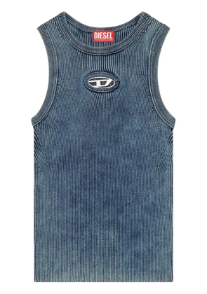 Diesel M-Anchor-A-Sl ribbed cotton tank top - Blue