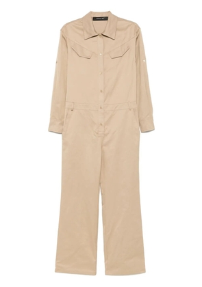 Federica Tosi twill jumpsuit - Neutrals
