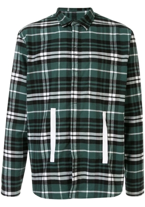 Craig Green tape appliqué plaid shirt